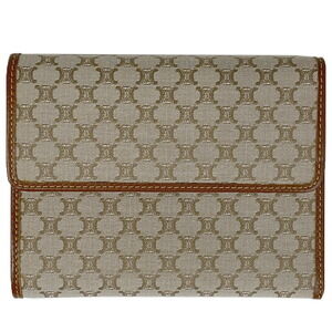 Celine Macadam Tri fold Wallet Beige